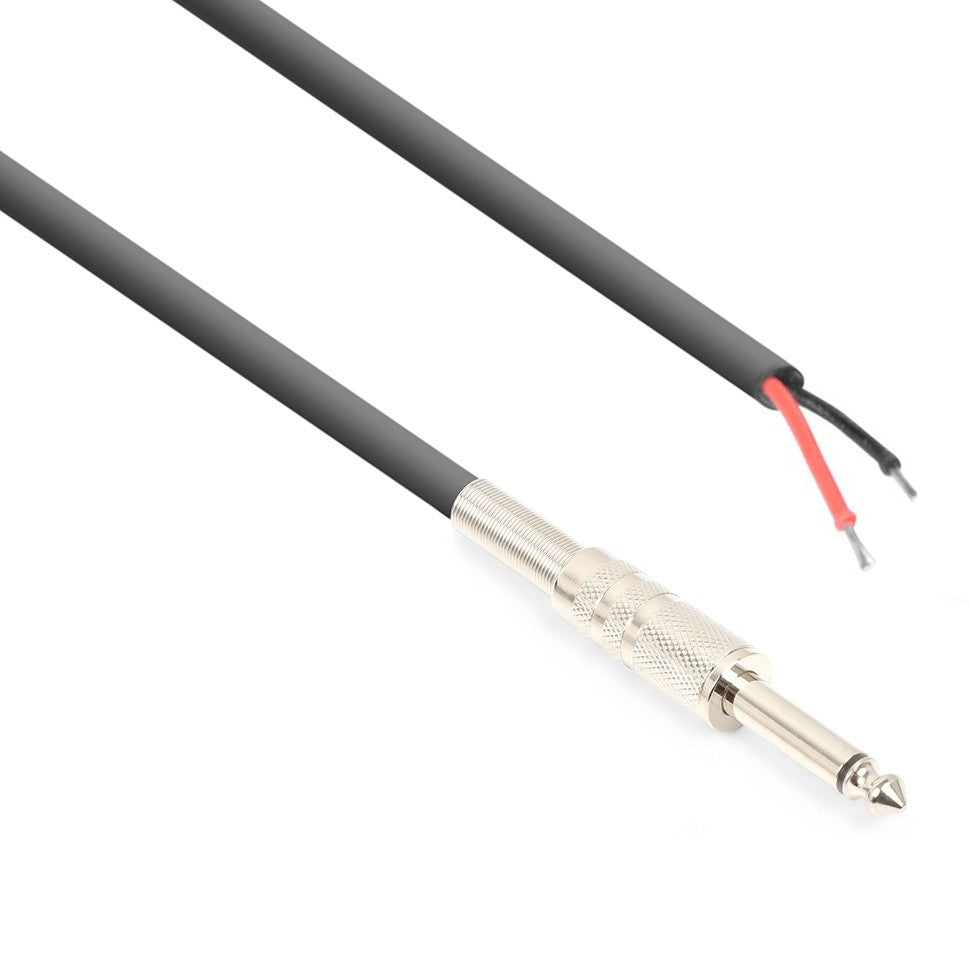 Skytronic 6,3 mm Klinkenkabel – 6,3 mm Klinkenstecker – offen – 6 m, 2×0,75 mm²