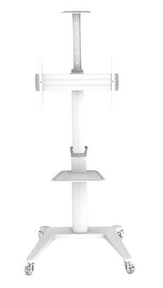 PureMounts PDS-0003C – Trolley, höhenverstellbar, für 40", VESA 200×200, bis 70 kg, weiss