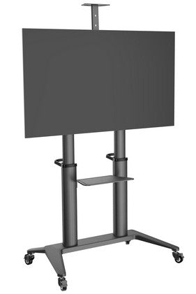 PureMounts PDS-0012C – Trolley, höhenverstellbar, für 75", VESA 1000×400, bis 140 kg, schwarz