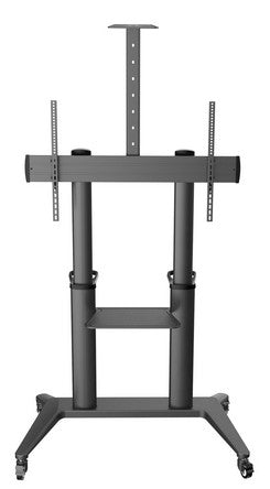 PureMounts PDS-0012C – Trolley, höhenverstellbar, für 75", VESA 1000×400, bis 140 kg, schwarz