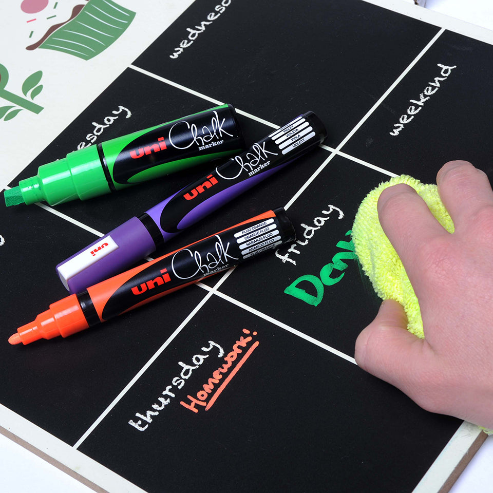 Uni-Ball PWE-5M Kreidemarker – Keilspitze 1,8–2,5 mm – Violett, für Glas/Holz