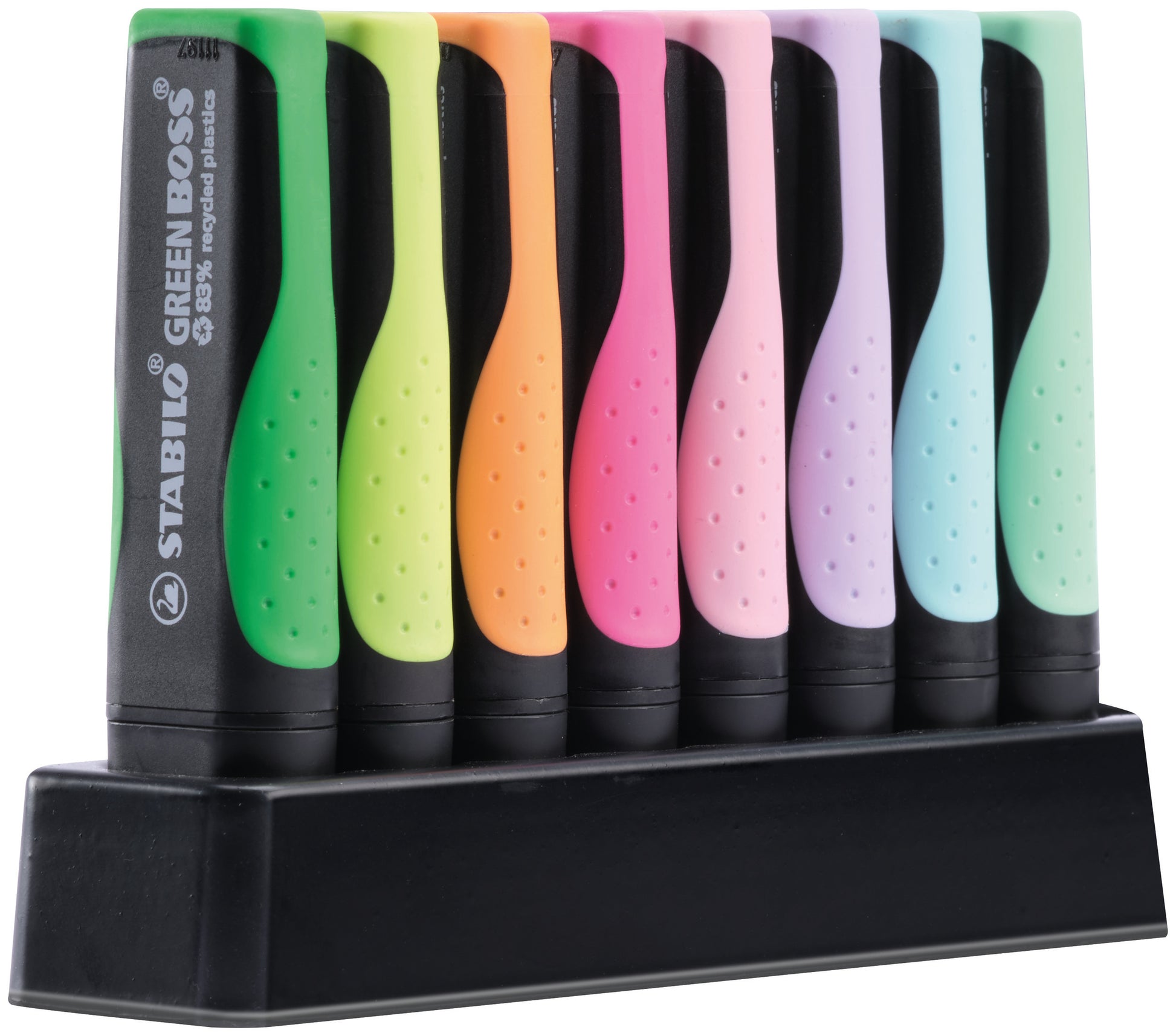 STABILO Textmarker Desktop Set 8 Farben – Keilspitze, 2–5 mm, nachfüllbar
