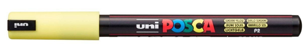 Uni-Ball POSCA PC-1MR Fineliner – 0,7 mm, gelb