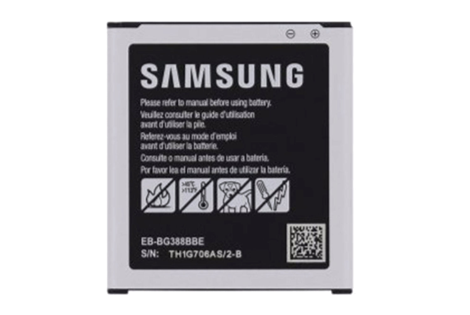 Samsung EB-BG390 Akku für Galaxy XCover 4 - 2800 mAh - Schwarz/Silber