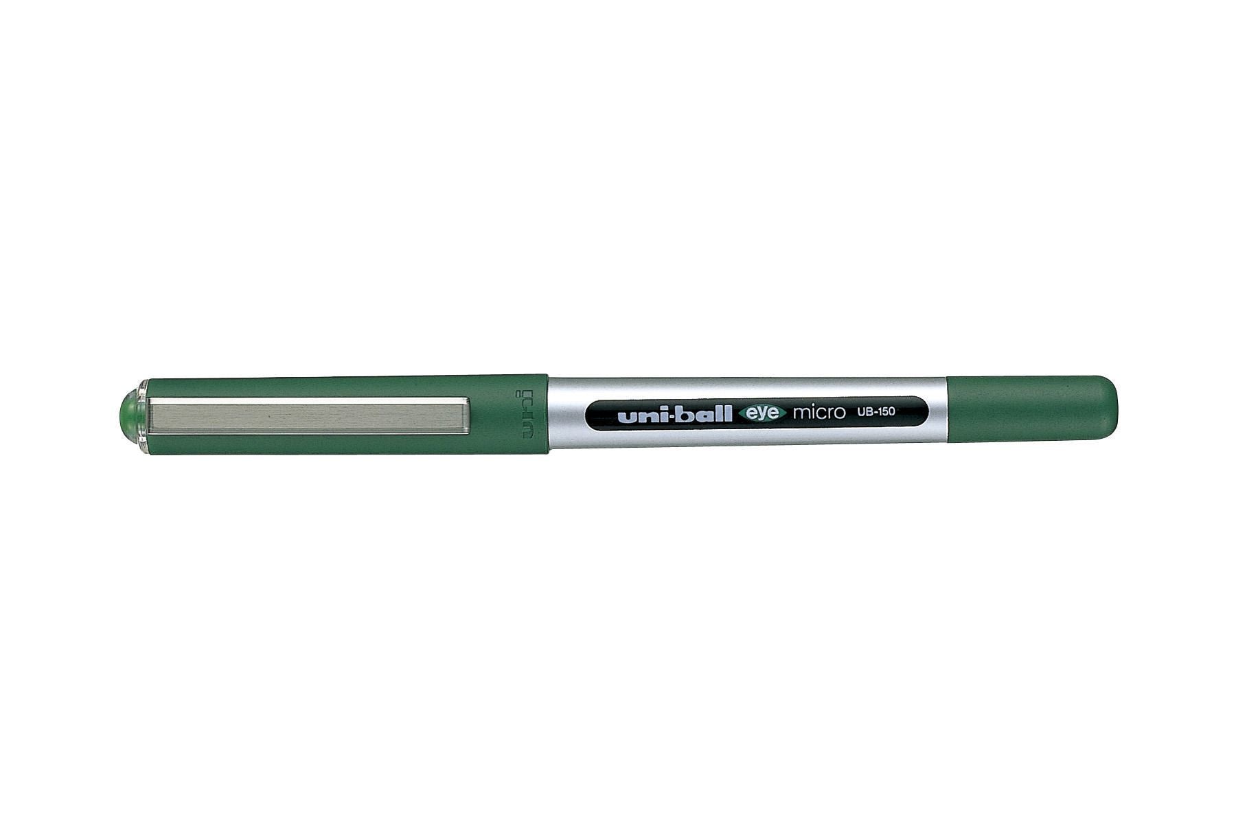 Uni-Ball Eye Fine – Tintenroller, dokumentenecht, mit Kappe, 0,5 mm, grün