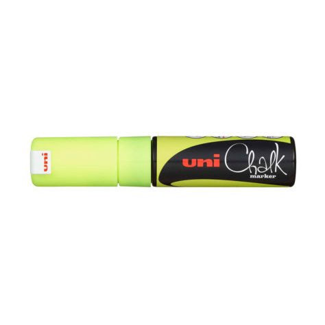 Uni-Ball PWE-8K Kreidemarker – Keil 1,8–2,5 mm – Gelb, für Glas