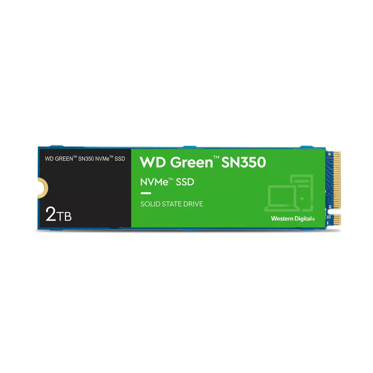 Western Digital Green WDS200T3G0C 2 TB – M.2 2280, PCIe NVMe, 3200/3000 MB/s