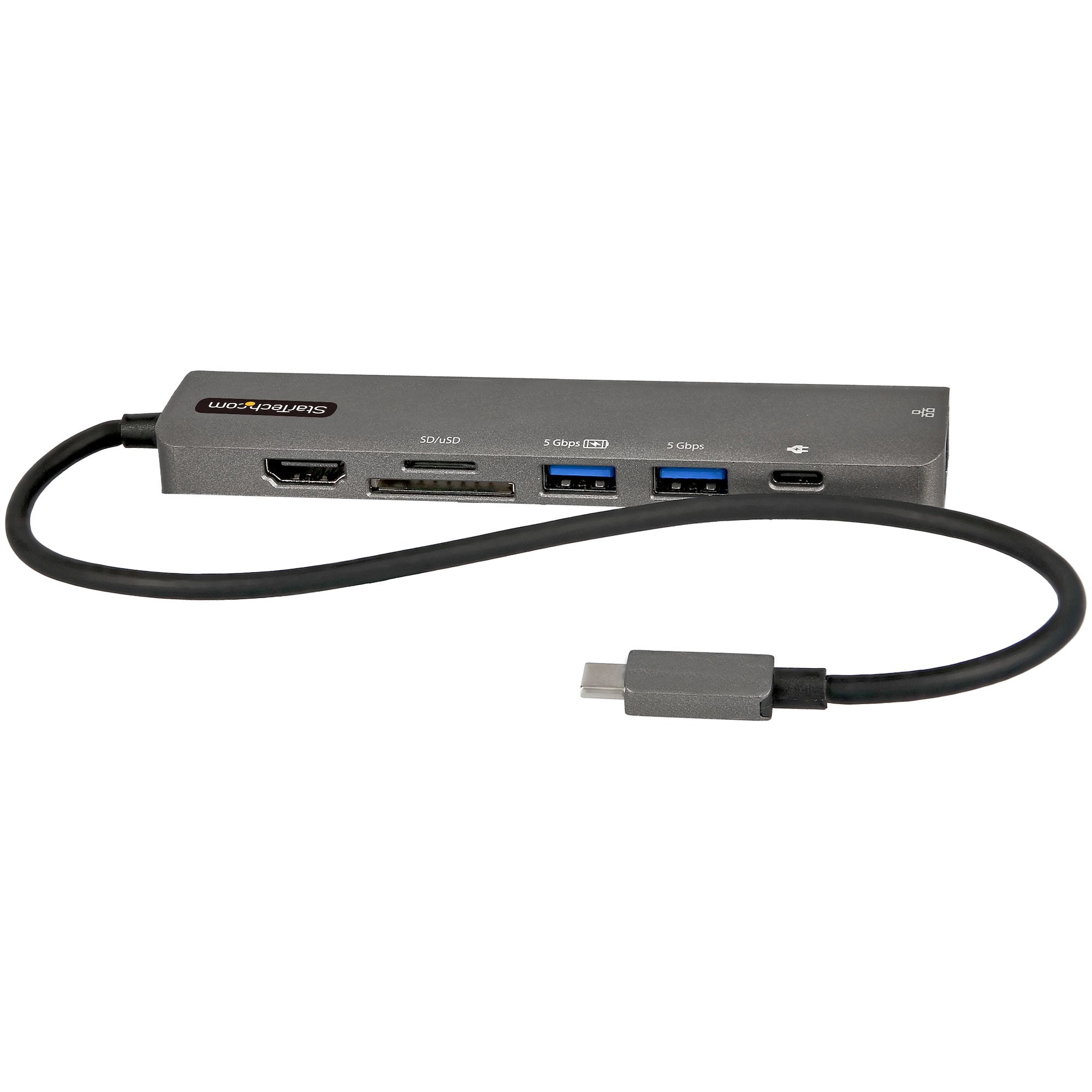 StarTech.com Multiport-Adapter – USB-C, 1× HDMI, 2× USB-A, 100 W PD, GbE, SD/microSD, für Windows/Mac/iPadOS