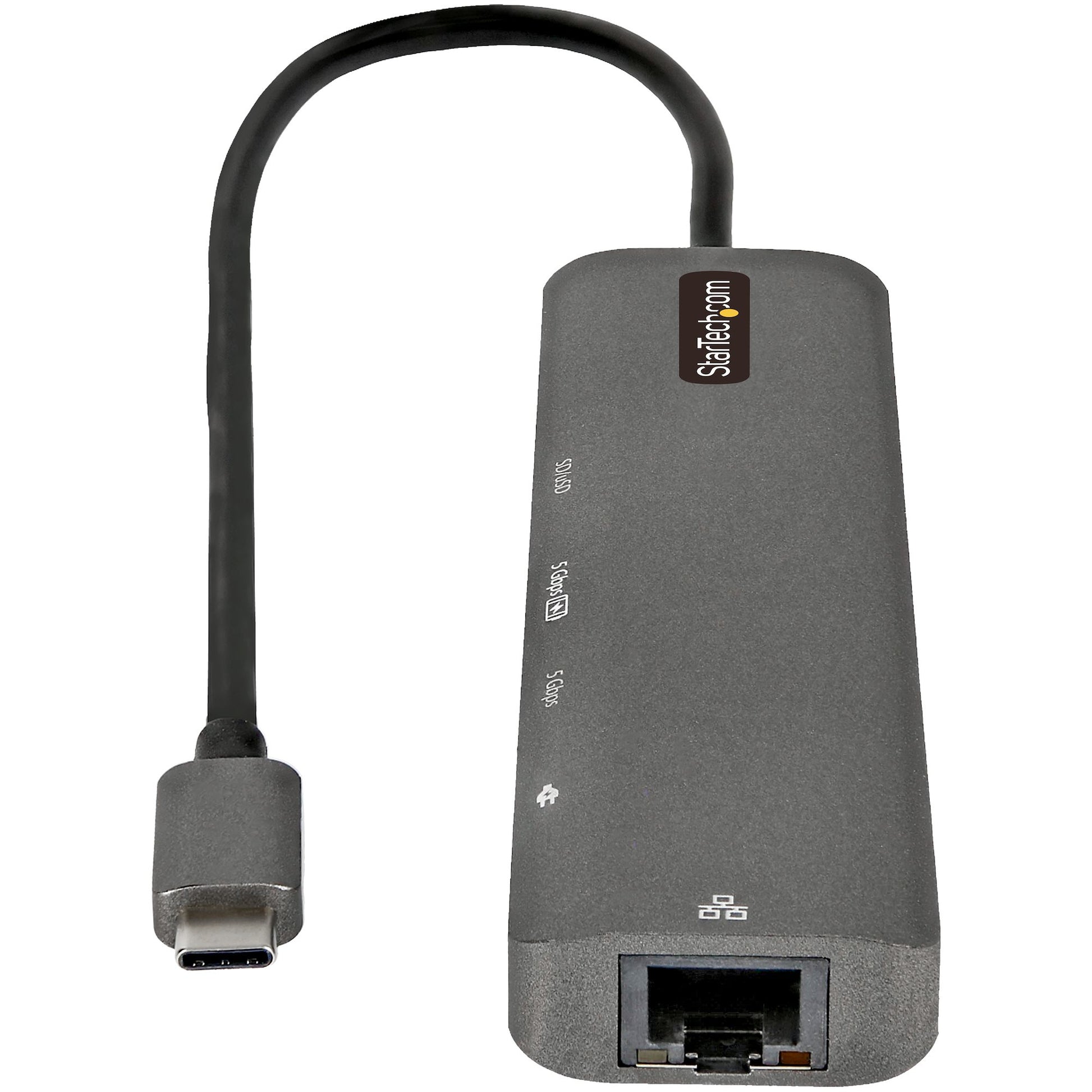 StarTech.com Multiport-Adapter – USB-C, 1× HDMI, 2× USB-A, 100 W PD, GbE, SD/microSD, für Windows/Mac/iPadOS