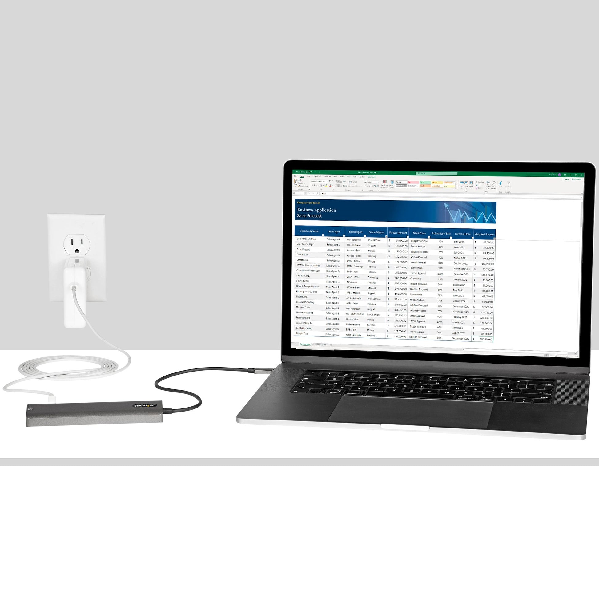 StarTech.com Multiport-Adapter – USB-C, 1× HDMI, 2× USB-A, 100 W PD, GbE, SD/microSD, für Windows/Mac/iPadOS