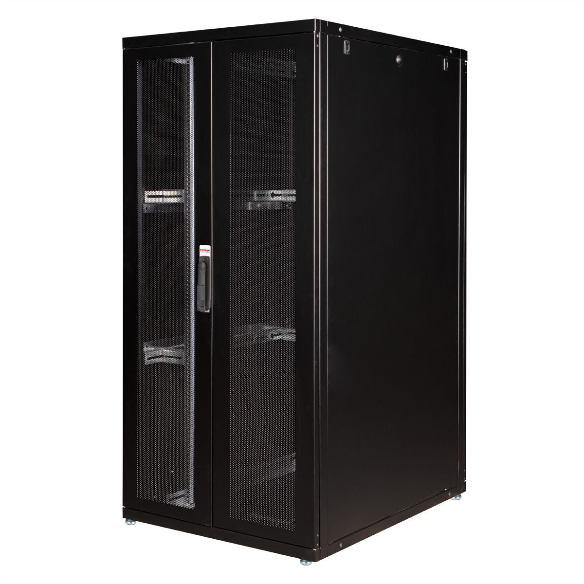 ROLINE Pro – 19" Netzwerkschrank 36U, IP20, abschliessbar, 800 × 1000 × 1705 mm, schwarz, Stahl