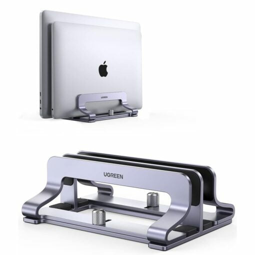 UGREEN Laptop-Ständer – bis 17,3", Aluminium, rutschfeste Silikonpads – Grau