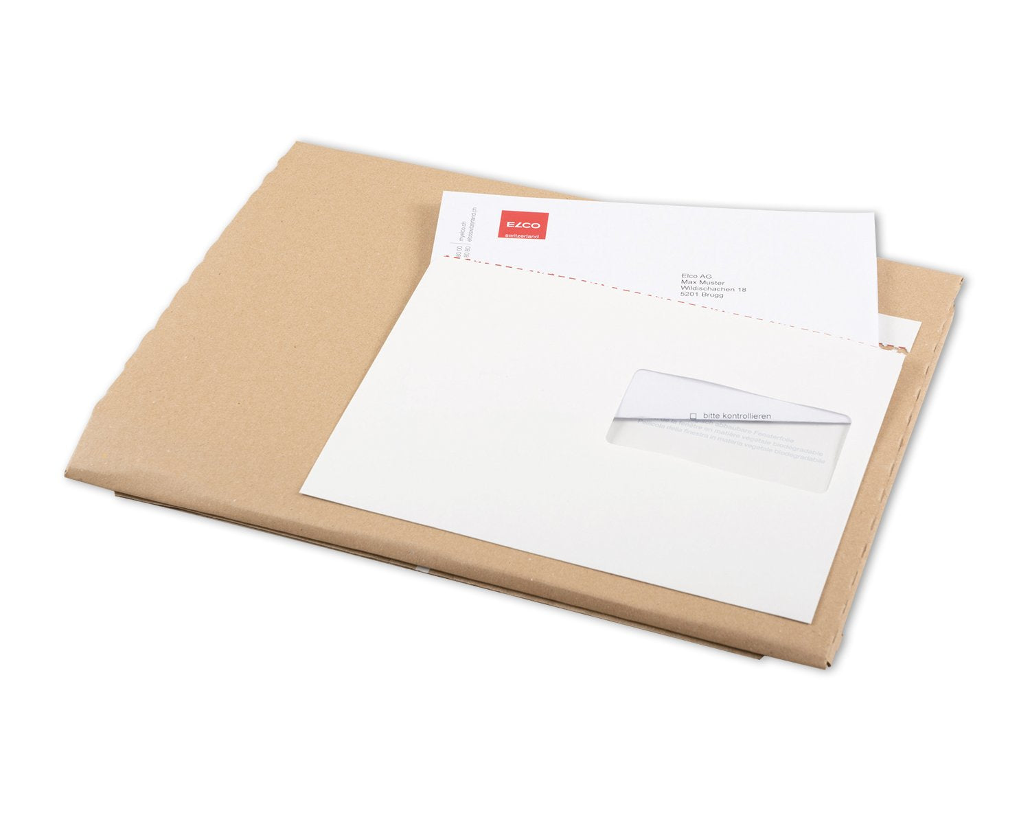 Elco Couvert C5, Fenster rechts, Haftklebung, weiss, 110 g/m² – 250 Stk.