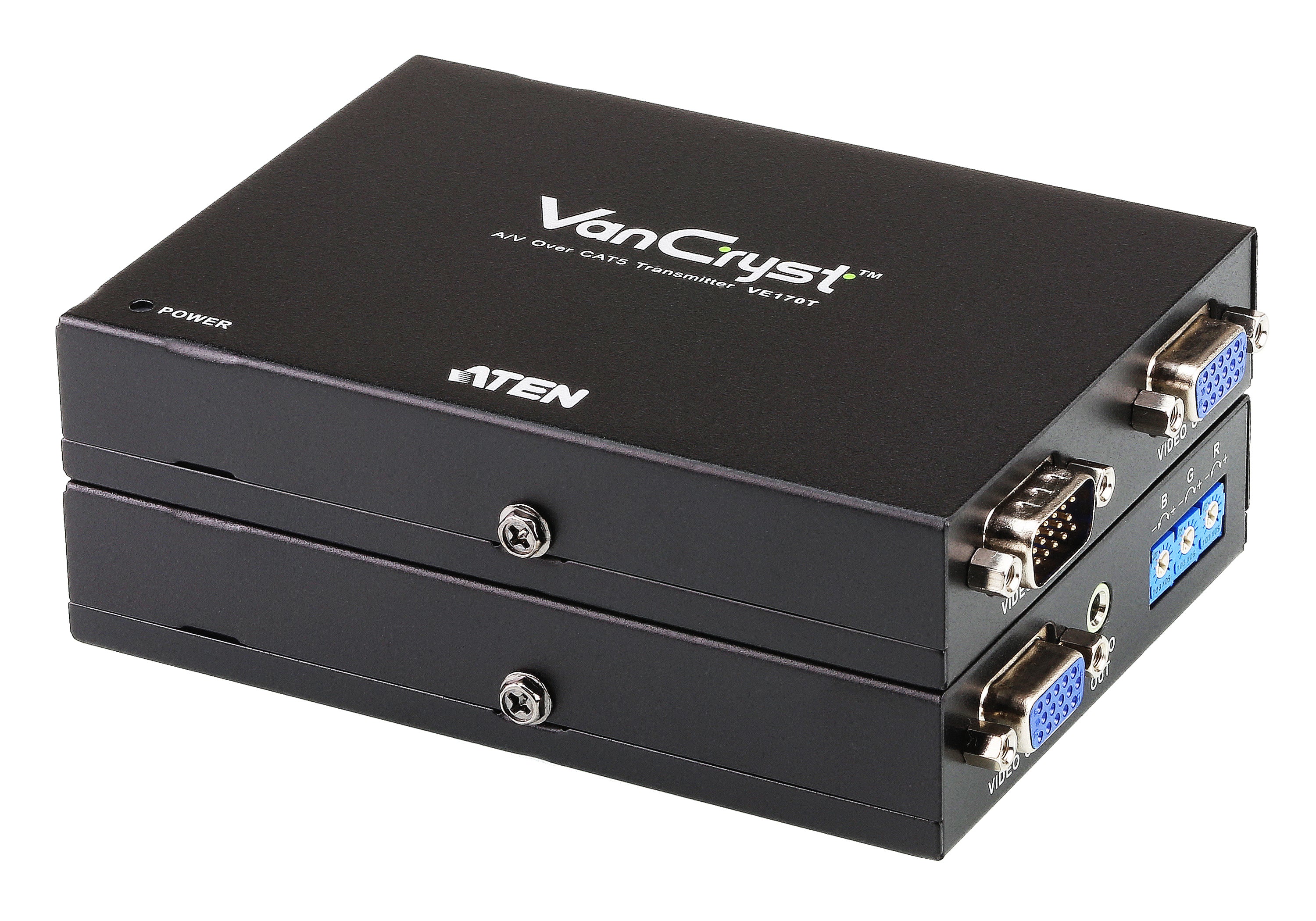 ATEN VE170 – VGA Extender-Set, über Cat5e, 1920×1200@60 Hz, 300 m, Signalkompensation