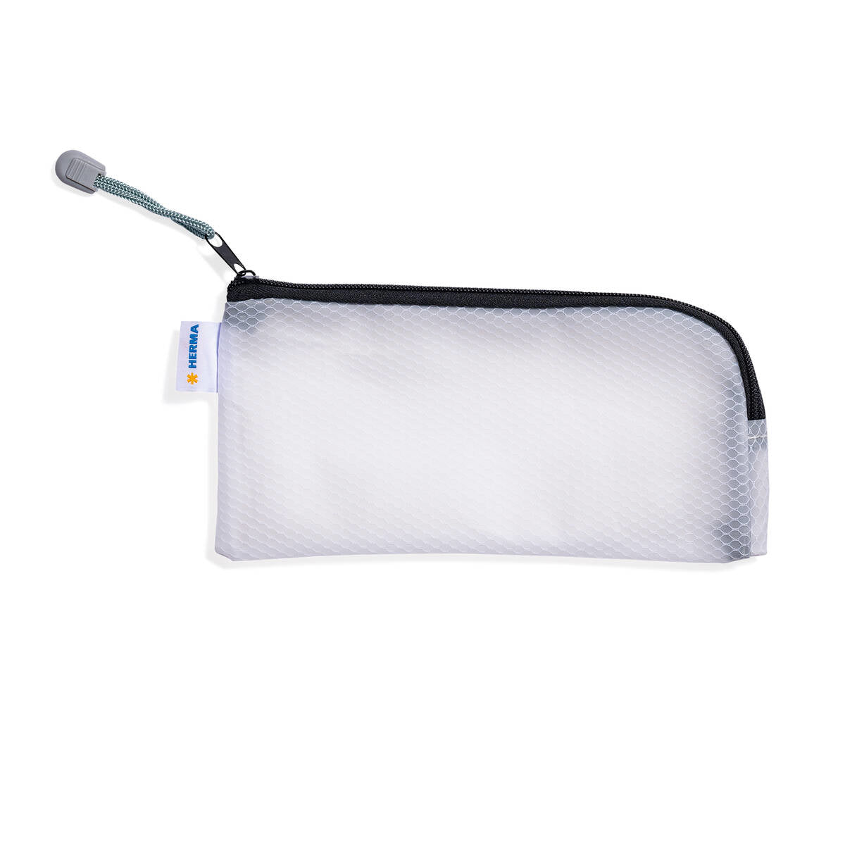 HERMA Reissverschlusstasche – 230 × 110 mm, Kunststoff, Schwarz – 1 Stück