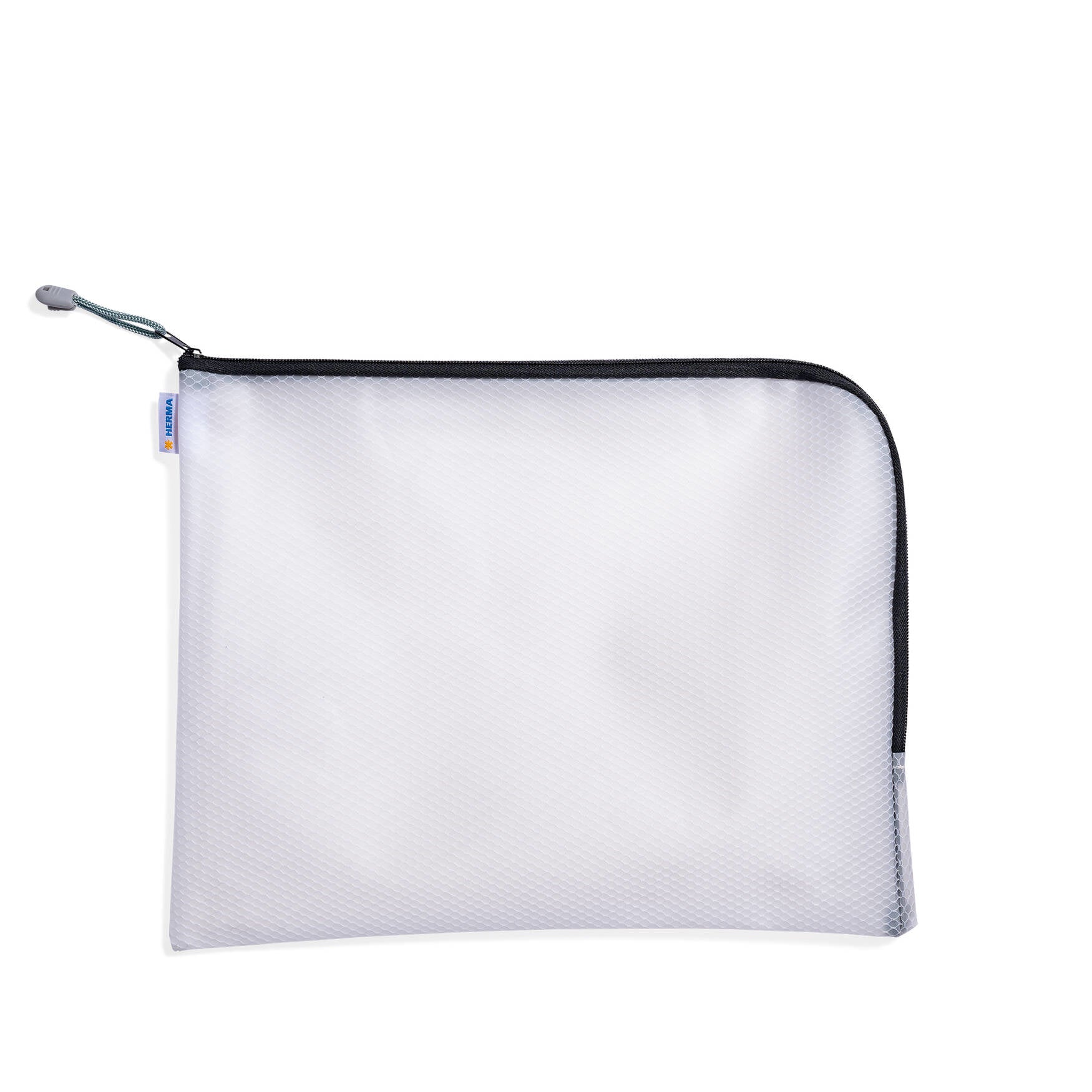 HERMA Reissverschlusstasche – 360 × 280 mm, Kunststoff, Schwarz – 1 Stück