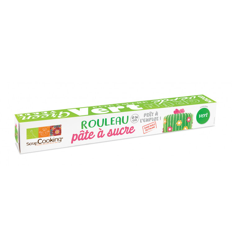 ScrapCooking Ausgerollter Rollfondant Grün – 430 g