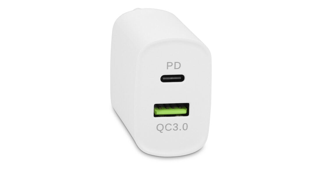 LMP Ladegerät – USB-C + USB-A, 20 W, PD, QC 3.0, Weiss, 23011