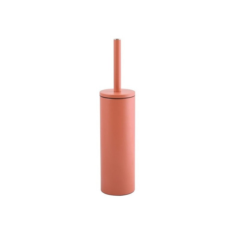 Spirella Akira – WC-Bürstenset – Kunststoff, Edelstahl, Terracotta matt, Kopf austauschbar, H 40 cm, Ø 9,5 cm