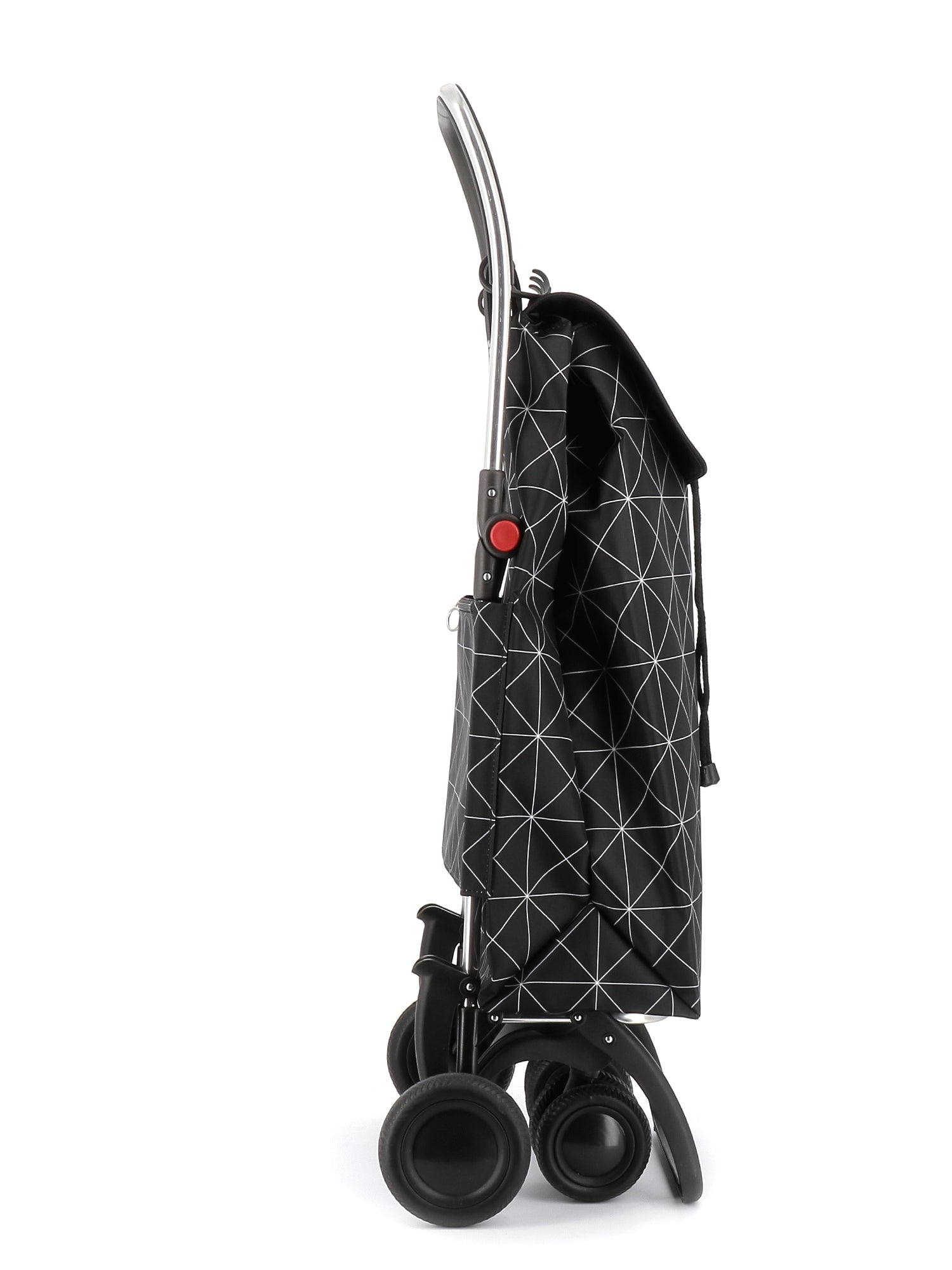 Rolser Stofftasche, Polyester, Schwarz/Weiss, 360×630×190 mm, mit 4 Rädern, 40 kg