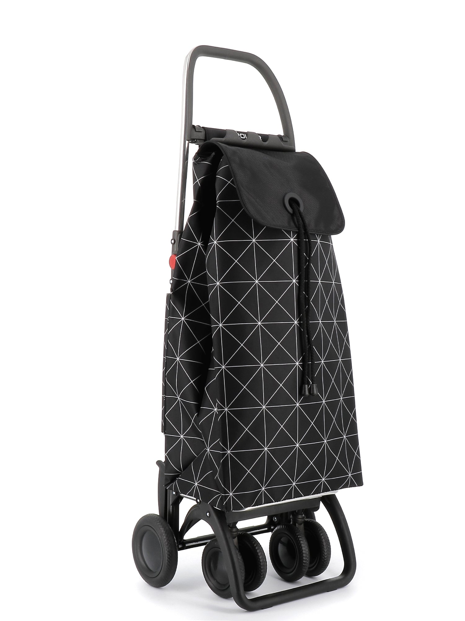 Rolser Stofftasche, Polyester, Schwarz/Weiss, 360×630×190 mm, mit 4 Rädern, 40 kg