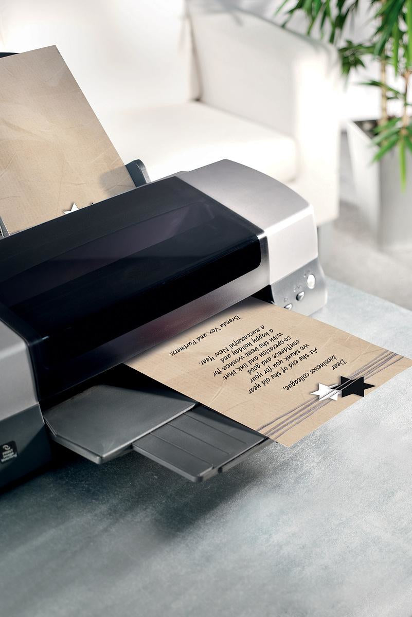 Sigel Motivpapier – A4, 90 g/m², Weihnachtsverpackungsmotiv – für Inkjet/Laser/Kopierer – FSC – 100 Blatt