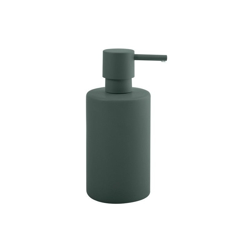 Spirella Seifenspender Tube – 0,3 l, Porzellan, 7×16 cm, Dunkelgrün