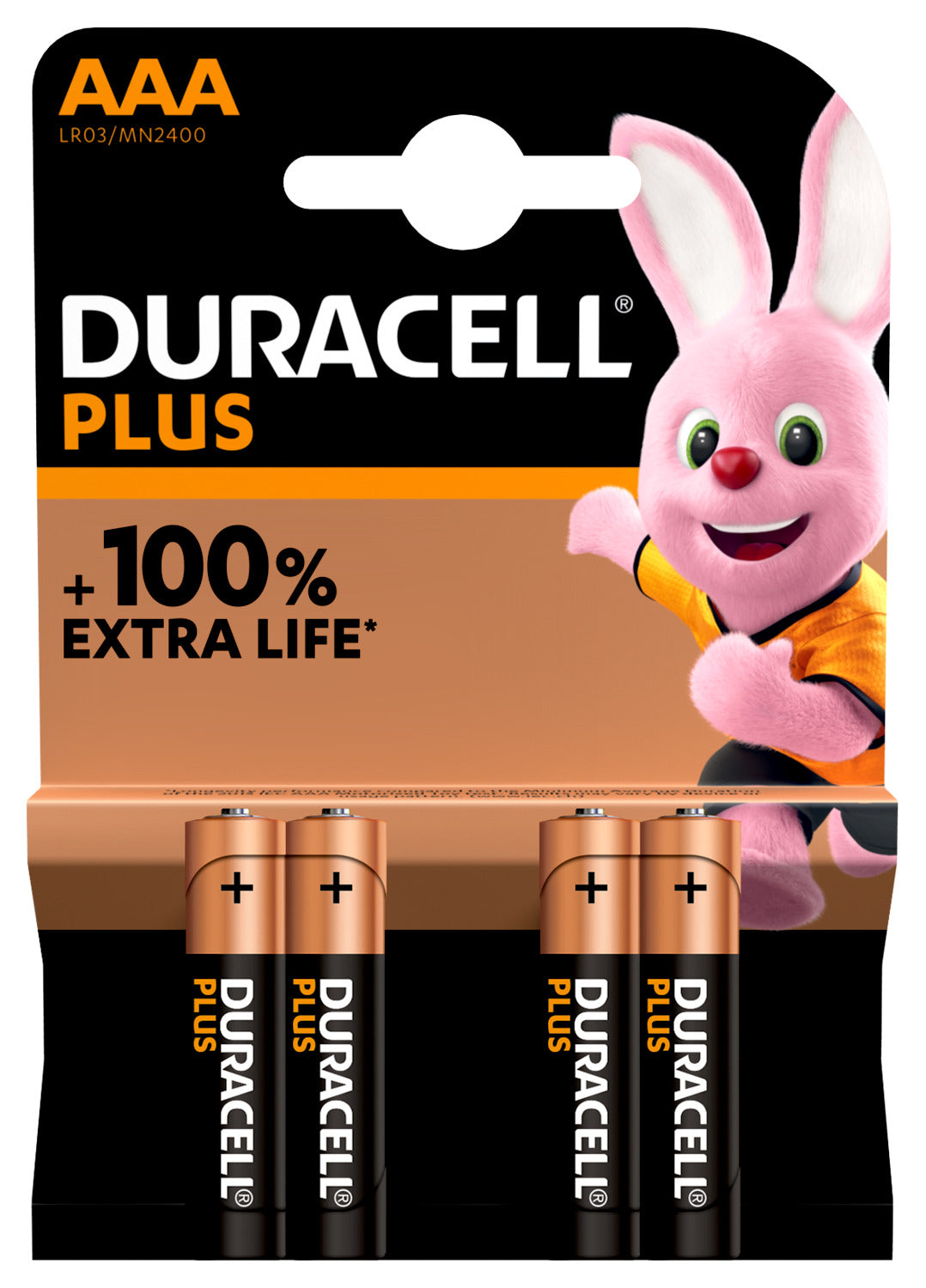 Duracell AAA Batterien, Alkaline, 1,5 V – 4 Stk.