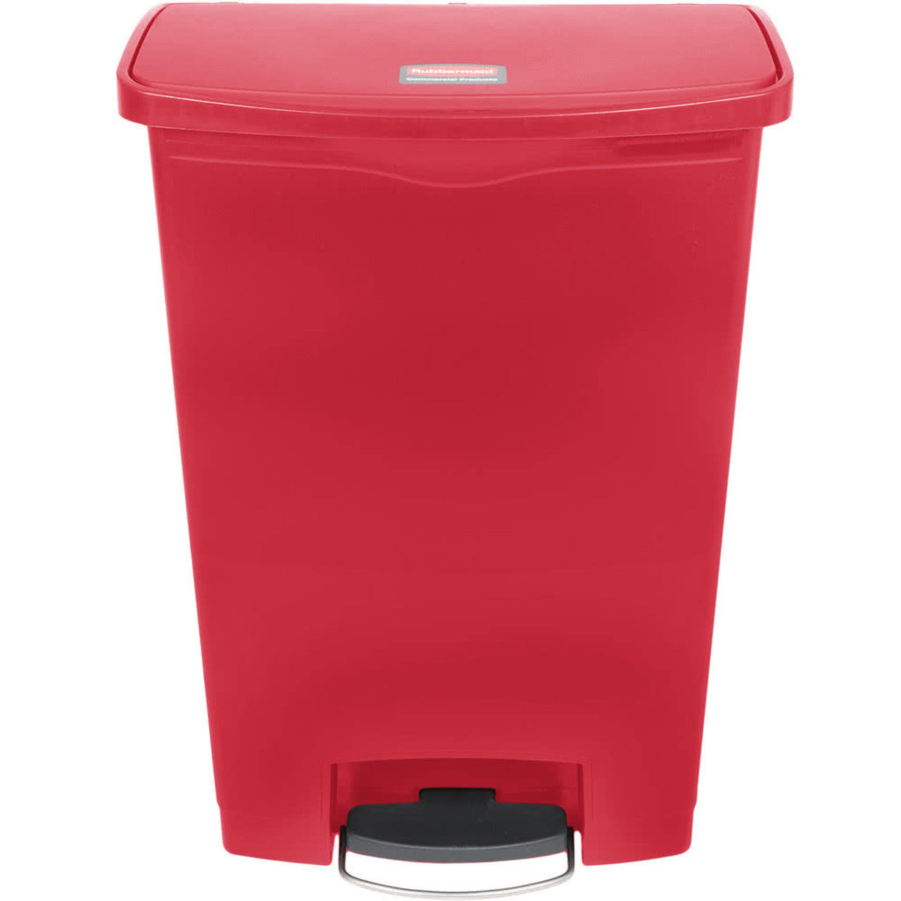 Rubbermaid Treteimer Slim Jim – 90 l – Kunststoff (PE), rechteckig – rot