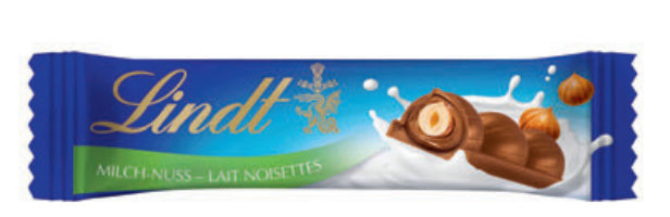 Lindt Schokoriegel – Milch-Nuss – 40 g