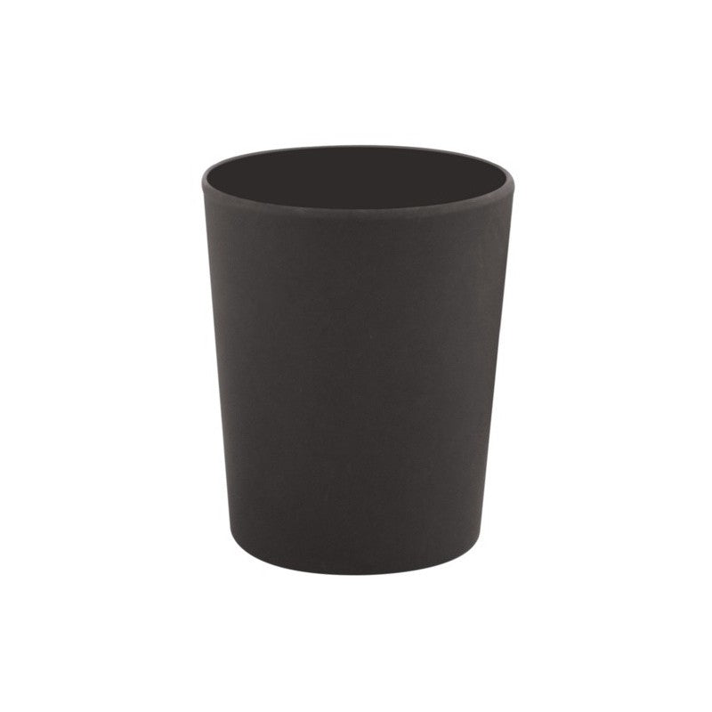 Spirella Zahnputzbecher Takeo – Ø7,4×9,2 cm, Bambus, Anthrazit
