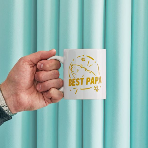 Cricut Tasse – 0,35 l, Keramik, weiss, sublimationsfähig, spülmaschinenfest, für Cricut Mug Press