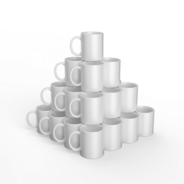 Cricut Tasse – 0,35 l, Keramik, weiss, sublimationsfähig, spülmaschinenfest, für Cricut Mug Press