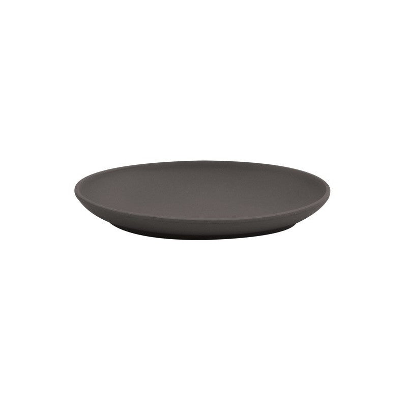 Spirella Seifenschale Takeo – Bambus, 15,3×10,4×2 cm, Anthrazit (oval)
