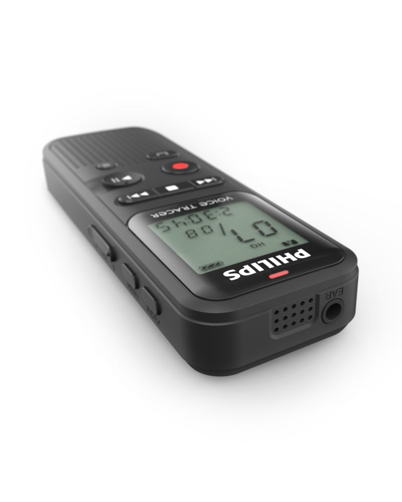 Philips VoiceTracer DVT1160 – Digitales Diktiergerät – 8 GB, 44 h – Schwarz