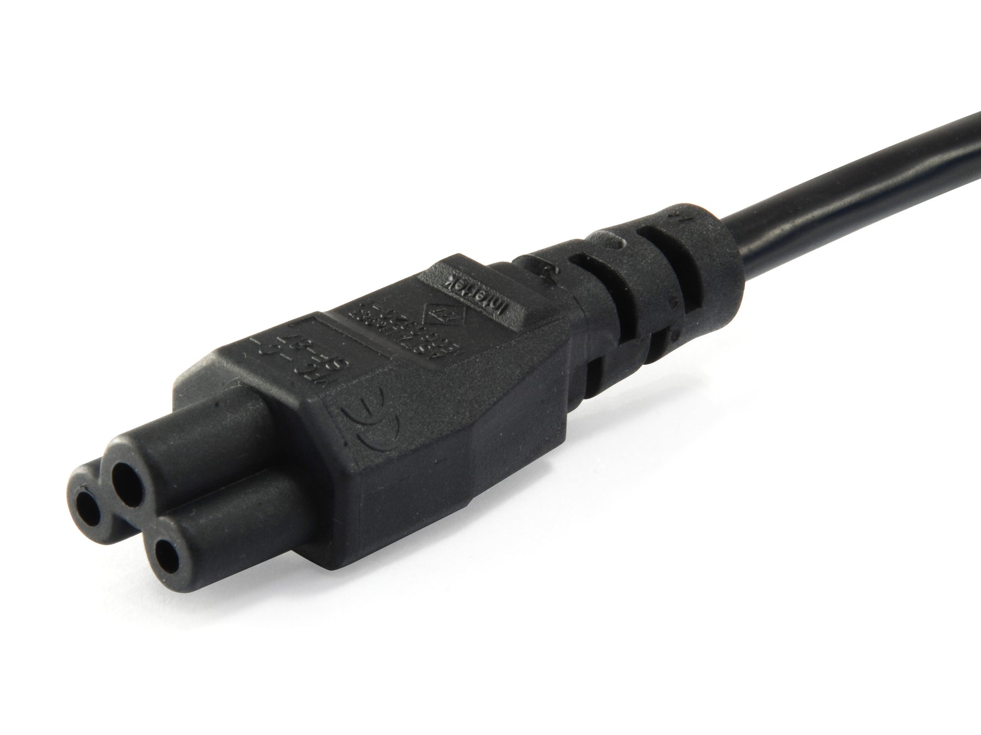 Equip Netzkabel – IEC C5 auf Schuko (CEE 7/7), 3 m, 250 V/2,5 A, schwarz