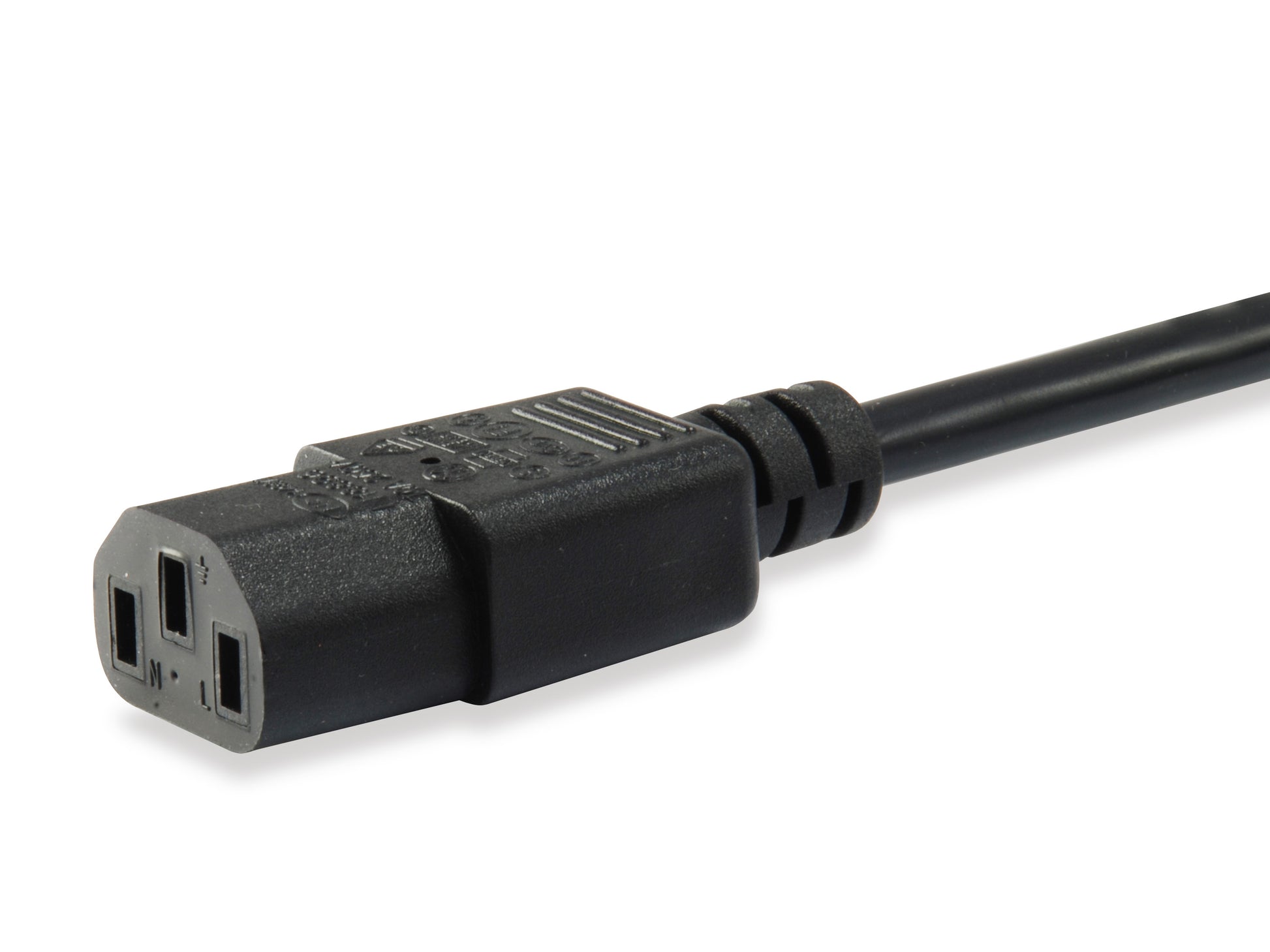 Equip Netzkabel – Schuko (CEE 7/7)–IEC C13, 1,8 m, 250 V/10 A, schwarz