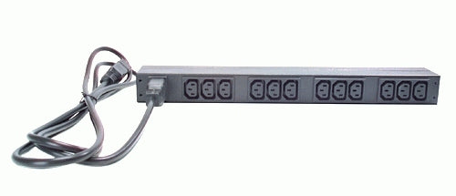APC Rack-PDU Basic, einphasig, 12× IEC C13, 16 A, Stecker IEC C20, 1U horizontal, 3,7 kW
