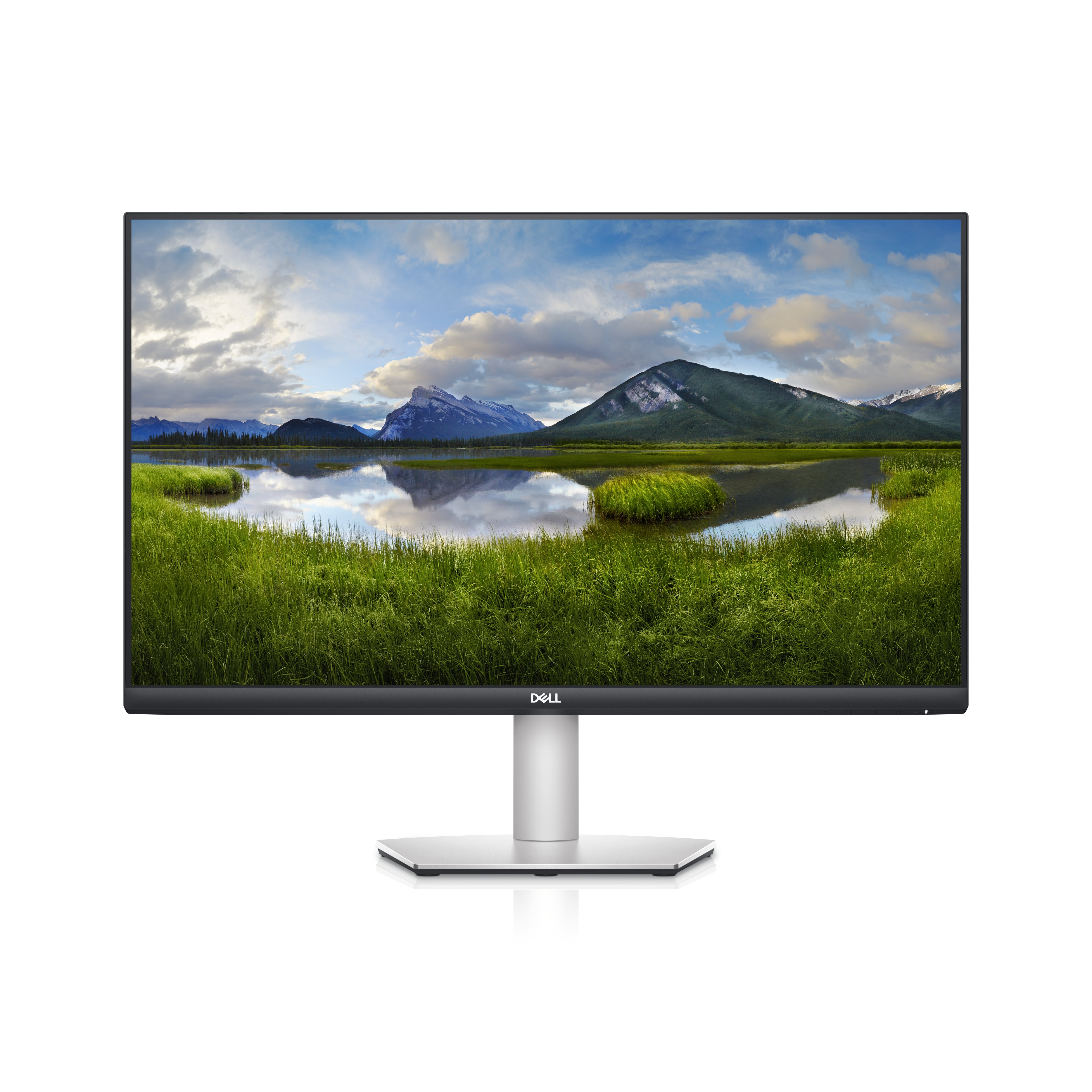 DELL S2722QC – Monitor, 27", 60 Hz, 350 cd/m², USB-C (65 W), Integrierte Lautsprecher, VESA 100 × 100, Grau