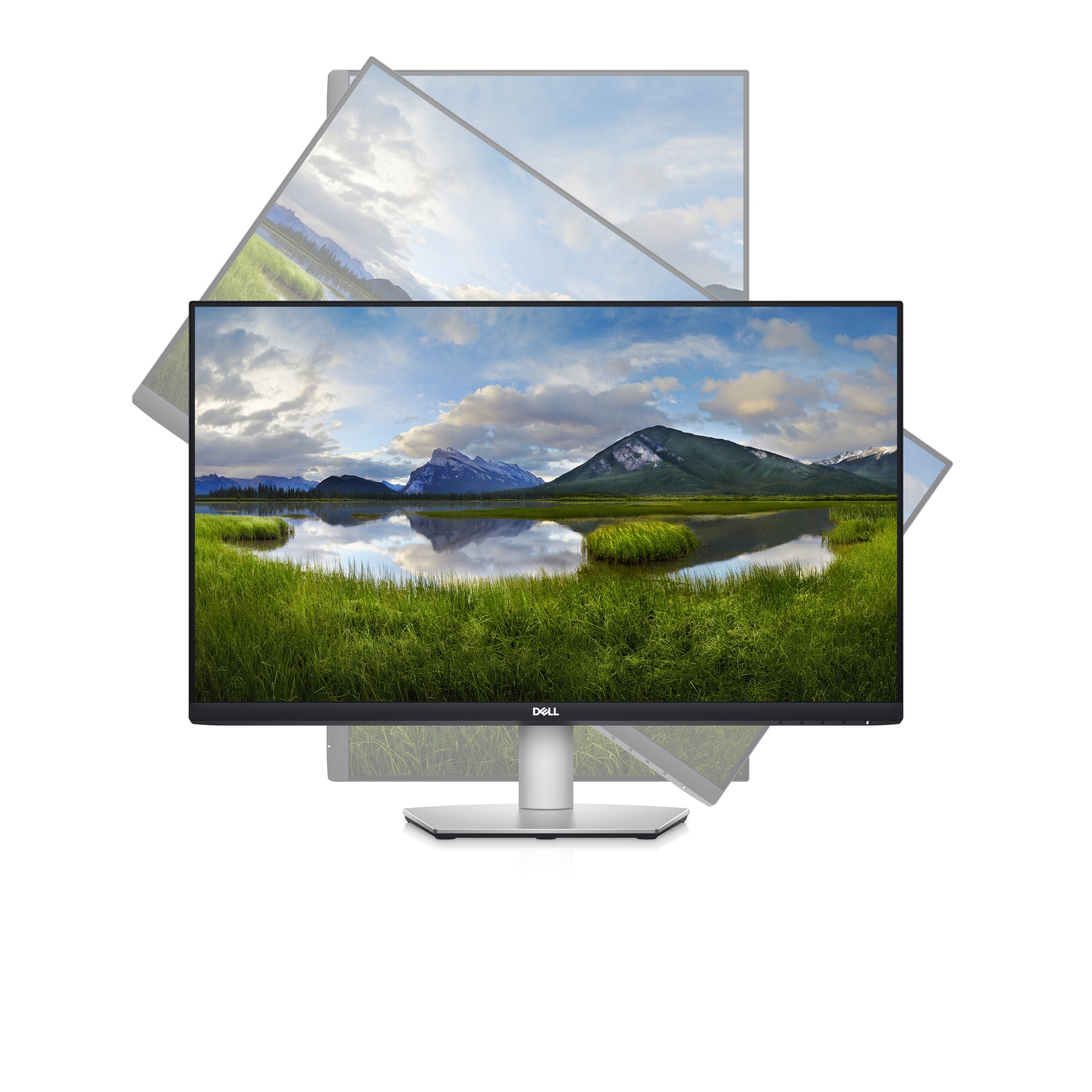 DELL S2722DC – Monitor, 27", IPS, 75 Hz, 350 cd/m², USB-C (65 W), Integrierte Lautsprecher, VESA 100 × 100, Grau