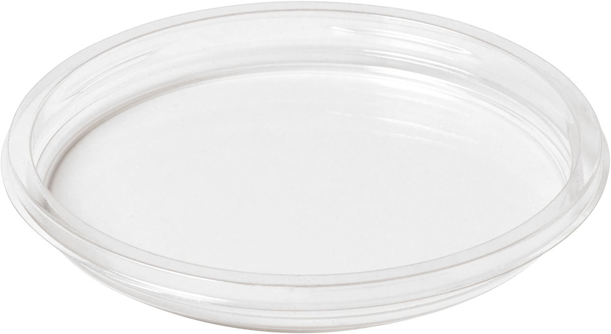 BioPak Deckel für Deli-Schalen Crystal, rPET, transparent – Ø 12 cm × 1,4 cm – 35 Stk.