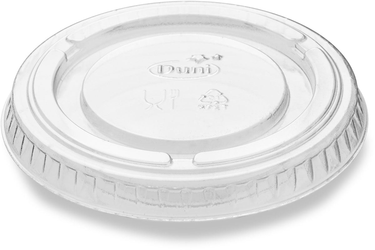 BioPak Duni Deckel für 180122, rPET – Ø 6,6 cm, Höhe 0,7 cm – Transparent – 100 Stk.