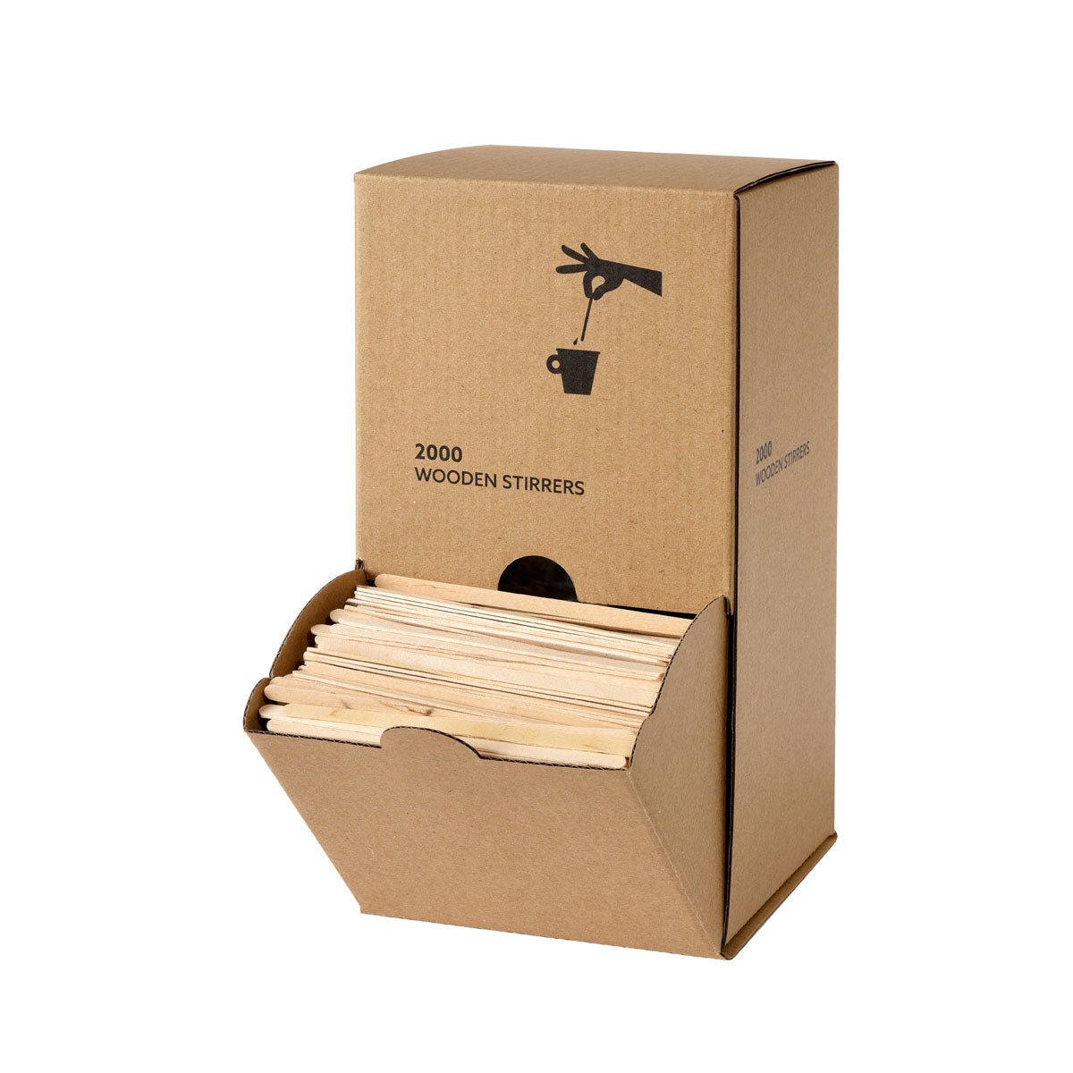 BioPak Duni Rührstäbchen Holz (Birke), 11 cm – 2'000 Stk.