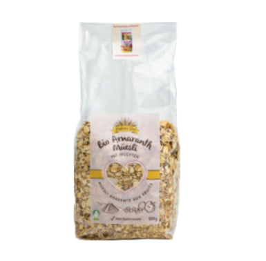 Leib und Gut Müesli Amaranth Früchte – Bio, Vollkorn – 500 g