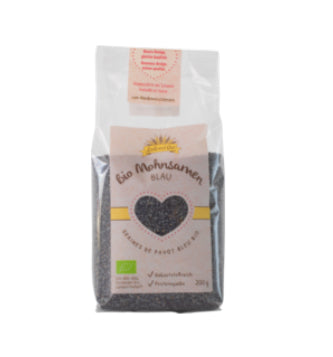 Leib und Gut Blaue Mohnsamen Bio – 200 g