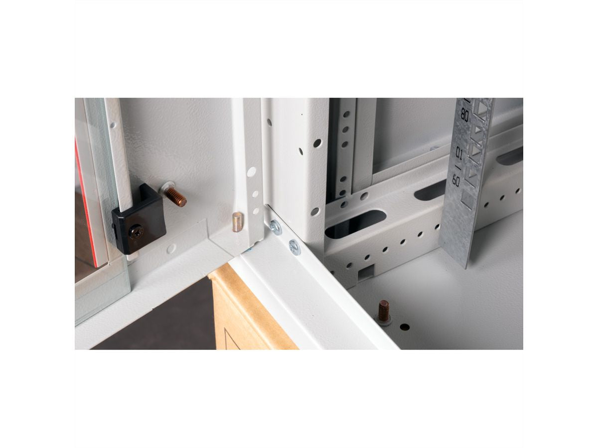 ROLINE Basic Plus – 19" Wandverteiler 9U, IP20, abschliessbar, 600 × 600 × 512 mm, lichtgrau
