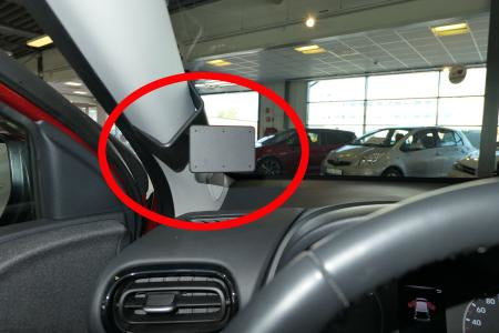 Brodit Auto-Halterung, Klemmhalterung, horizontal – für Smartphones – Schwarz, ABS