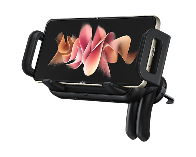 Samsung Qi-Auto-Halterung – für Galaxy Z Fold3 5G, Galaxy S21 Ultra 5G und andere, 104 × 155 × 128 mm, schwarz