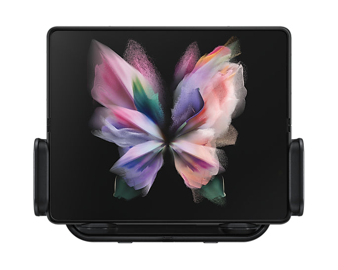 Samsung Qi-Auto-Halterung – für Galaxy Z Fold3 5G, Galaxy S21 Ultra 5G und andere, 104 × 155 × 128 mm, schwarz
