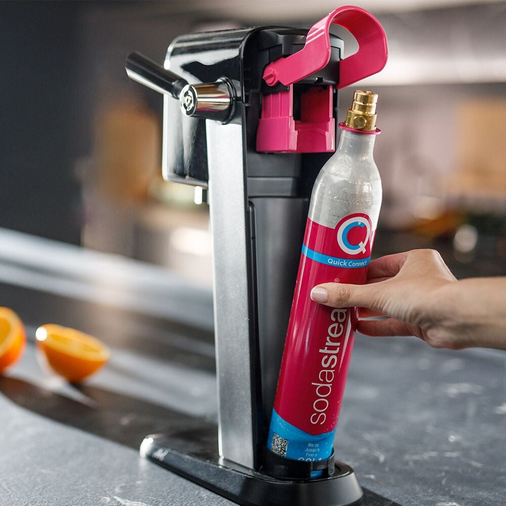 SodaStream Wassersprudler, 1 Flasche, Quick Connect 60 l, Schwarz